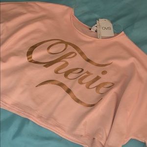 OVS Cherrie Cropped Short Sleeve